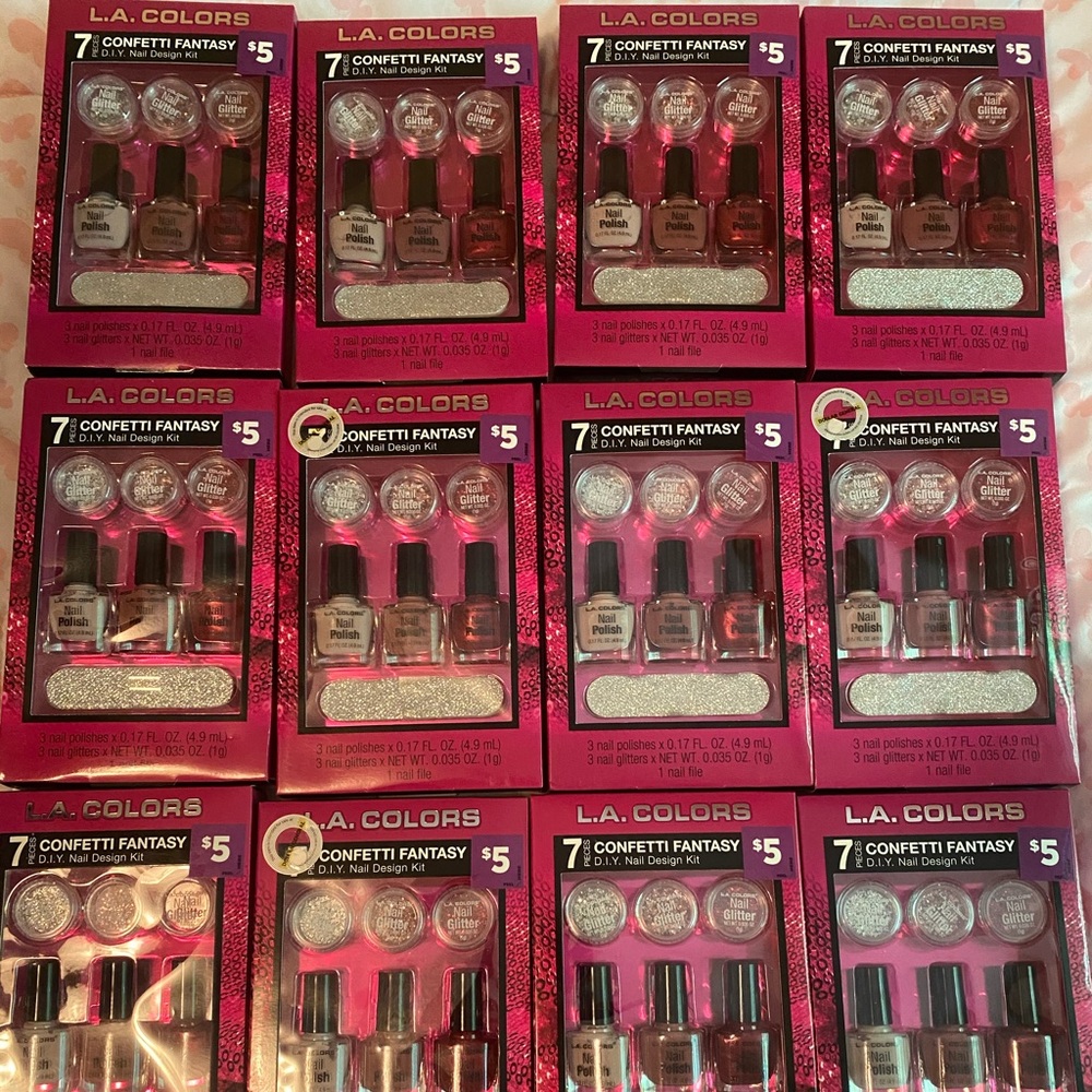 7 Piece L.A Colors Confetti Fantasy DIY Kit